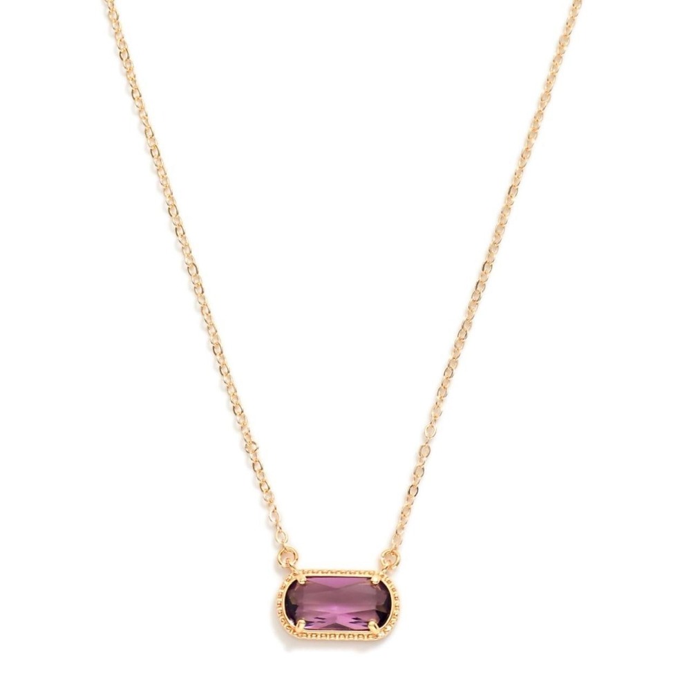 Glass Crystal Pendant Necklace